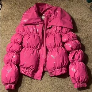 Vinyl Puffer Coat